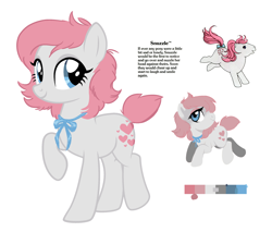 Size: 2468x2100 | Tagged: safe, artist:hippykat13, artist:peachesandcreamated, base used, edit, character:snuzzle (g1), species:pony, g1, bow, choker, cute, g1 backstory, g1 to g4, generation leap, high res, ms paint, my little pony fact file, ribbon, short hair, short tail, simple background, snuzzlebetes, tail bow, white background