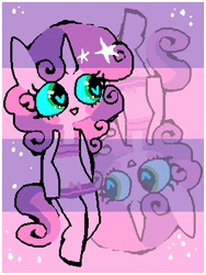 Size: 300x400 | Tagged: safe, artist:njeekyo, character:sweetie belle, species:anthro, ambiguous facial structure