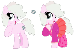 Size: 601x401 | Tagged: safe, artist:acuteexposure, artist:painterede, artist:selenaede, artist:strawberry-spritz, base used, oc, oc only, oc:record label, parent:octavio pie, parent:svengallop, species:earth pony, species:pony, g4, clothing, coat, female, heart, magical gay spawn, mare, necktie, offspring, open mouth, parents:sventavio, raised hoof, shirt, simple background, skirt, socks, solo, stockings, suit, thigh highs, transparent background
