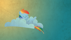 Size: 2560x1440 | Tagged: safe, artist:foxy-noxy, character:rainbow dash, cloud, female, solo, wallpaper