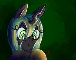 Size: 700x560 | Tagged: safe, artist:ryuredwings, character:queen chrysalis, ask, cute, cutealis, filly queen chrysalis, nymph, tumblr