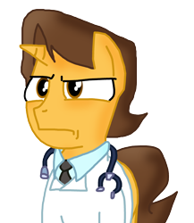 Size: 2284x2626 | Tagged: safe, artist:ajmstudios, character:doctor horse, character:doctor stable, species:pony, species:unicorn, doctor, male, scootaloo's scootaquest, solo, stallion, wrong eye color