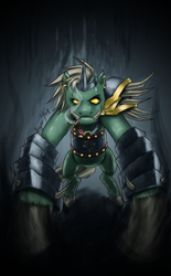 Size: 990x1600 | Tagged: safe, artist:rayzor-sharp, crossover, general graardor, ponified, runescape