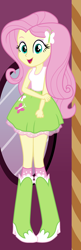 Size: 450x1390 | Tagged: safe, artist:liggliluff, character:fluttershy, my little pony:equestria girls, blouse, boots, clothing, dressup game, female, shoes, show accurate, skirt, solo, vector