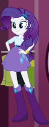 Size: 539x1390 | Tagged: safe, artist:liggliluff, character:rarity, my little pony:equestria girls, blouse, boots, bracelet, clothing, dressup game, female, high heel boots, jewelry, shoes, show accurate, skirt, solo