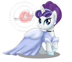 Size: 1400x1207 | Tagged: safe, artist:tiffanymarsou, character:rarity, species:pony, species:unicorn, cinderella, clothing, cosplay, costume, disney, disney princess, female, glass slipper, simple background, solo, transparent background, vector