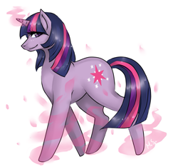 Size: 1089x1021 | Tagged: safe, artist:mscootaloo, character:twilight sparkle, species:pony, species:unicorn, female, magic, mare, simple background, smiling, solo, white background