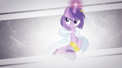 Size: 1024x576 | Tagged: safe, artist:omniscient-duck, artist:overmare, character:amethyst star, character:sparkler, collaboration, female, solo, wallpaper