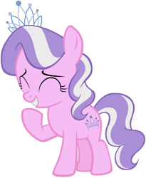 Size: 3216x3928 | Tagged: safe, artist:liggliluff, character:diamond tiara, species:pony, eyes closed, female, filly, high res, laughing, show accurate, simple background, solo, transparent background, vector