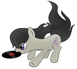 Size: 1920x1720 | Tagged: safe, artist:zomgitsalaura, character:octavia melody, species:earth pony, species:pony, cutie mark, female, hooves, mare, missing accessory, record, simple background, solo, transparent background, vector