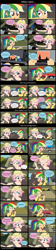 Size: 3950x17720 | Tagged: dead source, safe, artist:garretthegarret, character:fluttershy, character:rainbow dash, comic:a weekend away, my little pony:equestria girls, alternate hairstyle, audio book, car, cd, church steeples, comic, human coloration, road, romania, romanian, seatbelt, soda, terry the triumph, translated in the comments, triumph, whale song