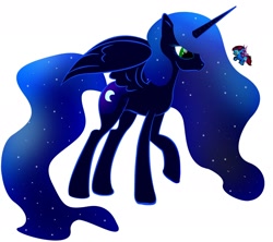 Size: 1884x1672 | Tagged: safe, artist:zomgitsalaura, character:princess luna, oc, species:flutter pony, simple background, white background