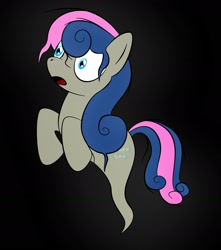 Size: 1725x1952 | Tagged: safe, artist:zomgitsalaura, character:bon bon, character:sweetie drops, species:earth pony, species:pony, black background, female, ghost, ghost pony, mare, simple background, solo