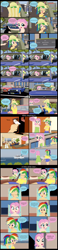 Size: 3950x16930 | Tagged: dead source, safe, artist:garretthegarret, character:fluttershy, character:rainbow dash, comic:a weekend away, my little pony:equestria girls, alternate hairstyle, balcony, boat, comic, cute, dawwww, hotel, human coloration, key, map, ocean, terry the triumph