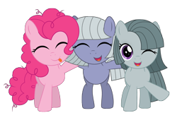 Size: 2576x1751 | Tagged: safe, artist:reitanna-seishin, character:limestone pie, character:marble pie, character:pinkie pie, filly