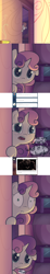 Size: 1280x6989 | Tagged: safe, artist:spikedmauler, character:sweetie belle, ask, bedroom, comic, crying, door, fable, go ask sweetie belle, hallway, monster, night, peeking, scared, tumblr, whimpering, window