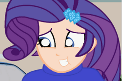 Size: 400x266 | Tagged: safe, artist:garretthegarret, character:rarity, my little pony:equestria girls, cropped, humanized