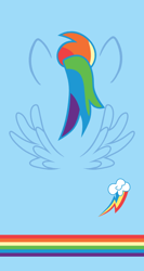Size: 400x750 | Tagged: safe, artist:s.guri, character:rainbow dash, cutie mark, rainbow, wings