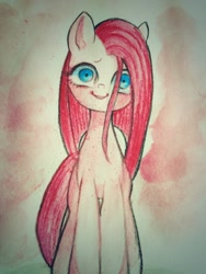 Size: 768x1024 | Tagged: safe, artist:susu, character:pinkamena diane pie, character:pinkie pie, female, solo