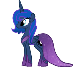 Size: 800x730 | Tagged: safe, artist:marytheechidna, character:princess luna, clothing, dress, female, simple background, solo