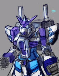 Size: 2550x3300 | Tagged: safe, artist:checkerboardazn, character:rarity, crossover, duo, female, gundam, male, mecha
