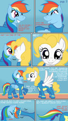 Size: 724x1280 | Tagged: safe, artist:taharon, character:rainbow dash, character:surprise, comic:the wonderbolts, comic, explicit series, grimdark series, noogie