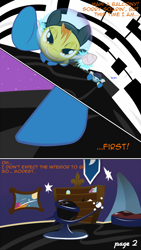Size: 724x1280 | Tagged: safe, artist:taharon, character:soarin', character:spitfire, comic:the wonderbolts, comic, explicit series, grimdark series, jetpack, space suit