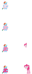 Size: 6000x13850 | Tagged: safe, artist:s.guri, character:pinkie pie, character:rainbow dash, absurd resolution, cotton candy, food, simple background, transparent background, vector