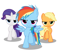 Size: 5333x4667 | Tagged: safe, artist:s.guri, character:applejack, character:rainbow dash, character:rarity, absurd resolution, filly, simple background, transparent background, vector
