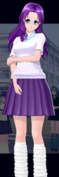 Size: 365x1080 | Tagged: safe, artist:theextraguy, character:rarity, species:human, artificial academy 2, clothing, explicit source, humanized, skirt