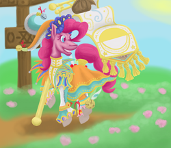 Size: 1024x884 | Tagged: safe, artist:madness-with-reason, character:pinkie pie, female, major arcana, solo, tarot, the fool