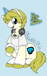 Size: 800x1280 | Tagged: safe, artist:php62, fanart, gamer, my little pony, pewdiepie, solo, stephano, youtube, youtuber
