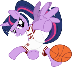Size: 7000x6500 | Tagged: safe, artist:caliazian, character:twilight sparkle, character:twilight sparkle (alicorn), species:alicorn, species:pony, .ai available, absurd resolution, ball, basketball, clothing, female, jersey, mare, solo, sports, vector