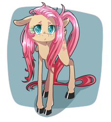 Size: 1387x1519 | Tagged: safe, artist:tomat-in-cup, character:fluttershy, species:pegasus, species:pony, colored hooves, eyelashes, female, floppy ears, looking at you, mare, simple background, solo, transparent background