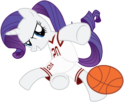 Size: 7300x6000 | Tagged: safe, artist:caliazian, character:rarity, absurd resolution, basketball, clothing, female, jersey, solo, sports