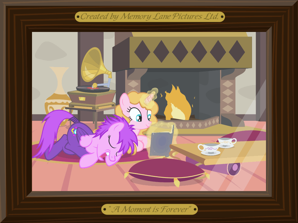 Size: 1024x768 | Tagged: safe, artist:misteraibo, oc, oc only, animated, book, fire, fireplace, gramophone, harry potter, magic, reading, sleeping, snoring
