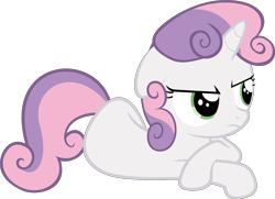 Size: 2761x2000 | Tagged: safe, artist:ocarina0ftimelord, character:sweetie belle, species:pony, species:unicorn, female, filly, high res, simple background, solo, transparent background, unamused, vector
