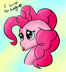 Size: 1500x1647 | Tagged: safe, artist:daromius, artist:tsand106, character:pinkie pie, female, solo, tongue out
