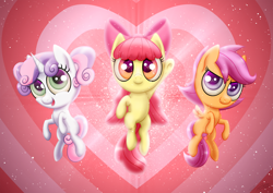 Size: 1280x906 | Tagged: safe, artist:tsand106, character:apple bloom, character:scootaloo, character:sweetie belle, species:pegasus, species:pony, cutie mark crusaders, parody, the powerpuff girls