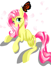 Size: 1240x1754 | Tagged: safe, artist:derpsonhooves, character:fluttershy, butterfly, get, index get
