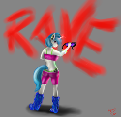 Size: 4062x3911 | Tagged: safe, artist:hippik, character:dj pon-3, character:vinyl scratch, species:anthro, species:plantigrade anthro, absurd resolution, clothing, female, panties, solo, thong, underwear