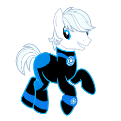 Size: 1152x1152 | Tagged: safe, artist:chainchomp2 edit, artist:motownwarrior01, character:double diamond, species:earth pony, species:pony, blue lantern, blue lantern corps, dc comics, green lantern, green lantern (comic), make, male, simple background, solo, stallion, transparent background, wristband