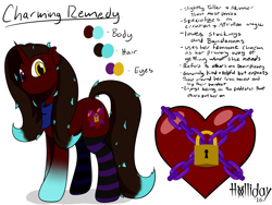 Size: 1280x960 | Tagged: safe, artist:holliday, oc, oc only, oc:charming remedy, reference sheet, solo