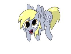 Size: 640x480 | Tagged: safe, artist:mranthony2, character:derpy hooves, species:pegasus, species:pony, digital art, female, flying, mare, simple background, solo