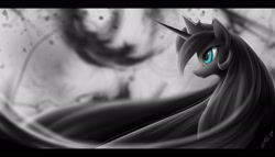 Size: 1944x1111 | Tagged: safe, artist:zigword, character:princess luna, female, signature, solo, widescreen