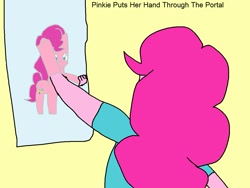 Size: 1195x897 | Tagged: safe, artist:my little brony friend, character:pinkie pie, my little pony:equestria girls, 1000 hours in ms paint, female, ms paint, portal