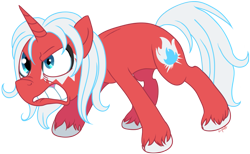 Size: 1117x688 | Tagged: safe, artist:c-puff, dc comics, ponified, simple background, snowflame, solo, transparent background, unshorn fetlocks