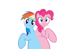 Size: 2676x1740 | Tagged: source needed, useless source url, safe, artist:theunknowenone1, character:pinkie pie, character:rainbow dash, species:pony, ship:pinkiedash, conjoined, female, fusion, lesbian, mare, shipping, story included, together forever, two heads, wat