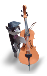Size: 858x1392 | Tagged: safe, artist:kna, character:octavia melody, species:earth pony, species:pony, cello, female, musical instrument, papercraft, photo, solo