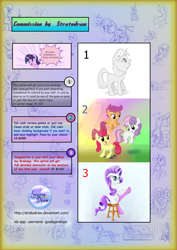 Size: 1024x1448 | Tagged: safe, artist:stratodraw, character:apple bloom, character:rarity, character:scootaloo, character:sweetie belle, character:twilight sparkle, oc, species:pegasus, species:pony, cutie mark crusaders, request